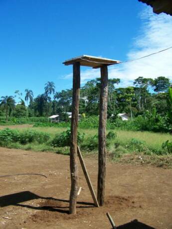 Fotovoltaic solar energy used for community computers in the provinces Morona Santiago and Pastaza Amazon Region Ecuador South America